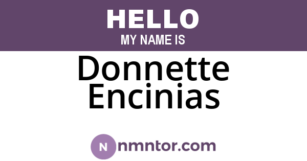 Donnette Encinias
