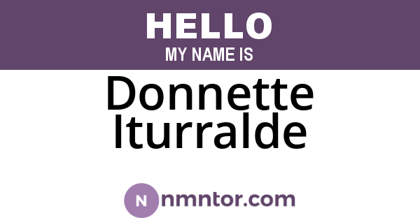 Donnette Iturralde