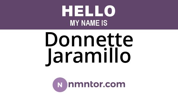 Donnette Jaramillo