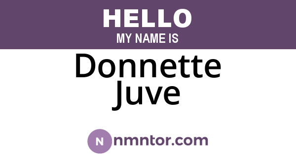 Donnette Juve