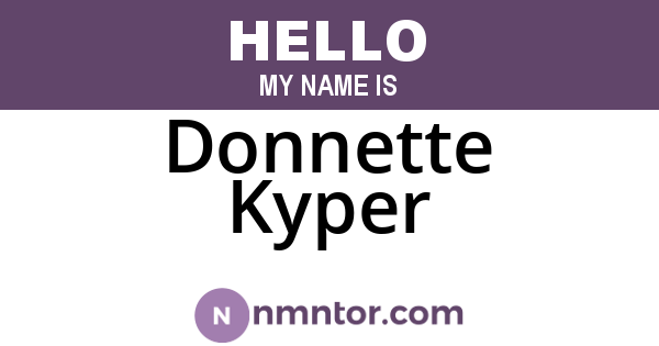 Donnette Kyper