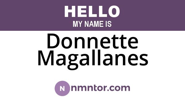 Donnette Magallanes