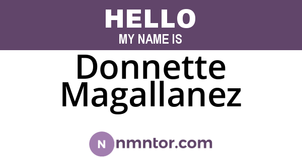 Donnette Magallanez