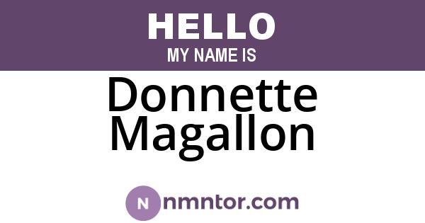 Donnette Magallon