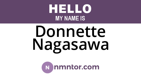 Donnette Nagasawa