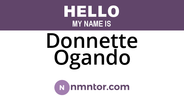 Donnette Ogando