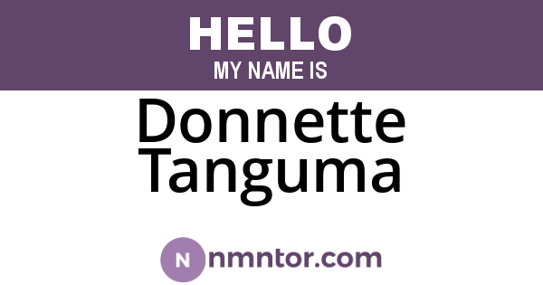 Donnette Tanguma