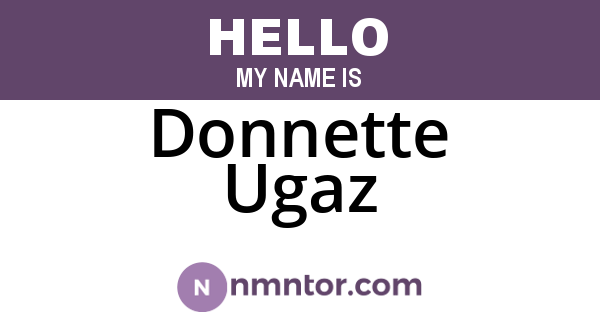 Donnette Ugaz