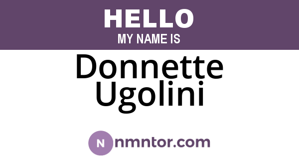 Donnette Ugolini