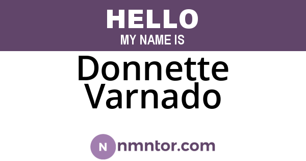 Donnette Varnado