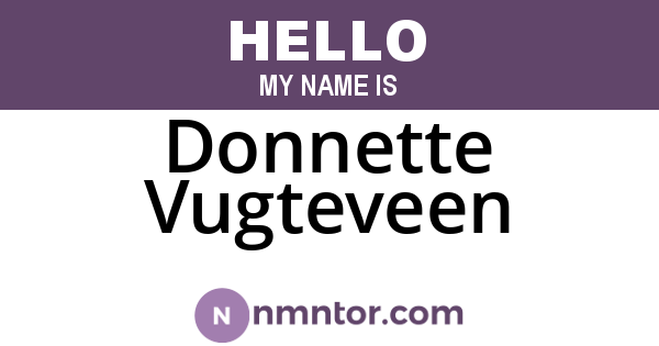 Donnette Vugteveen