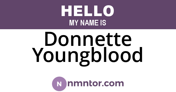 Donnette Youngblood