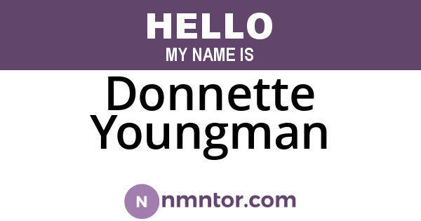 Donnette Youngman