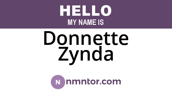 Donnette Zynda