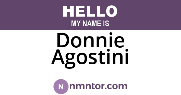 Donnie Agostini