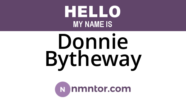 Donnie Bytheway