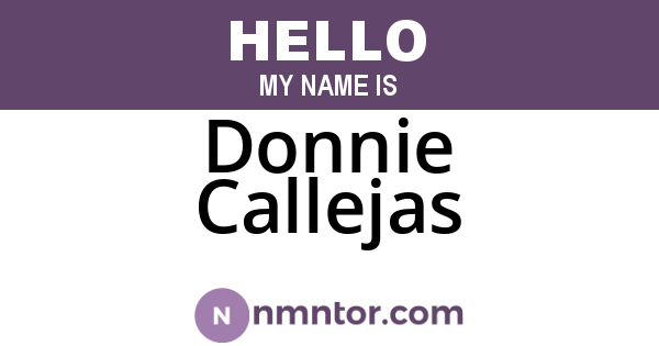 Donnie Callejas