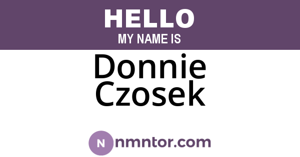 Donnie Czosek