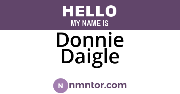 Donnie Daigle