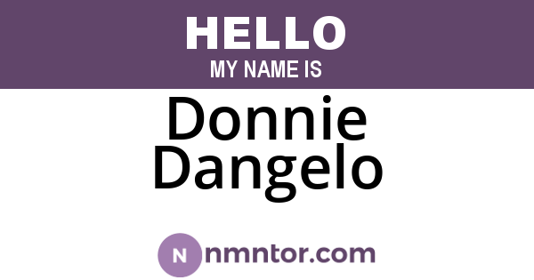 Donnie Dangelo
