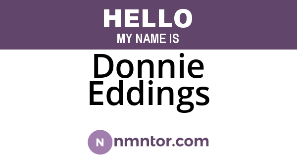 Donnie Eddings