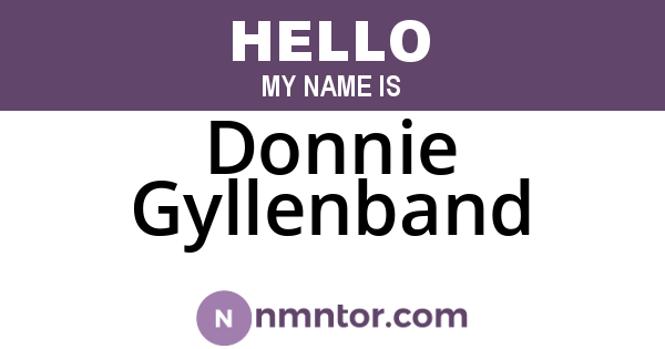 Donnie Gyllenband