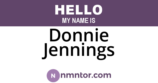Donnie Jennings