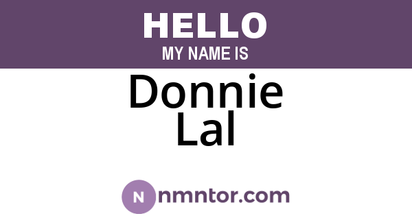Donnie Lal