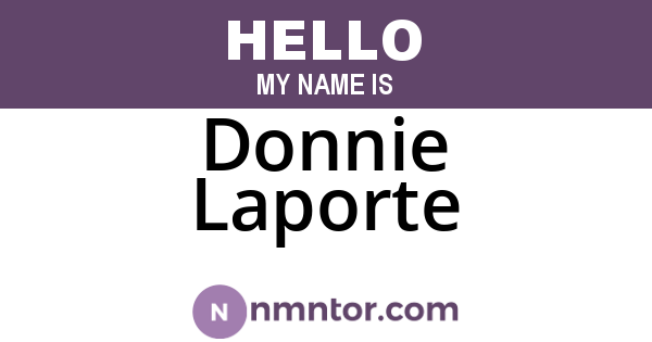Donnie Laporte