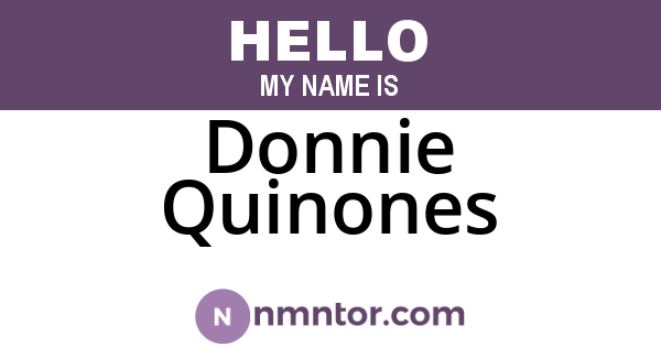 Donnie Quinones
