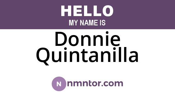 Donnie Quintanilla