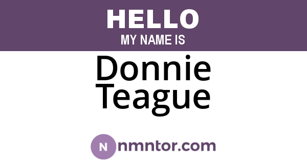 Donnie Teague