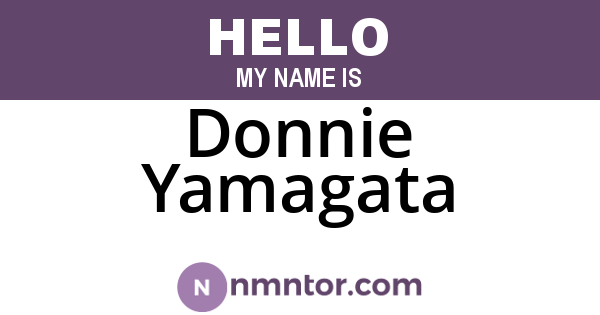 Donnie Yamagata