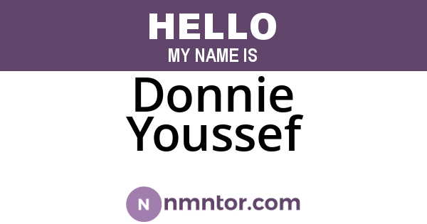 Donnie Youssef