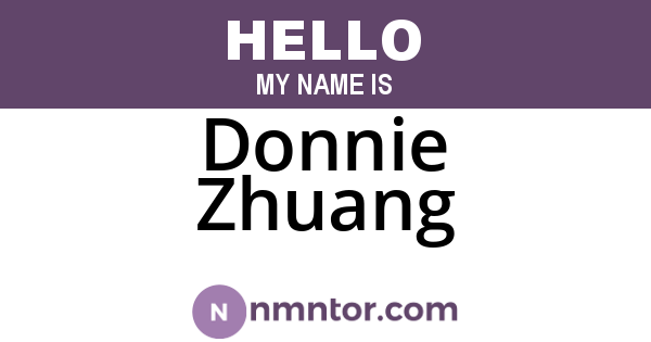 Donnie Zhuang