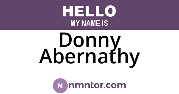Donny Abernathy