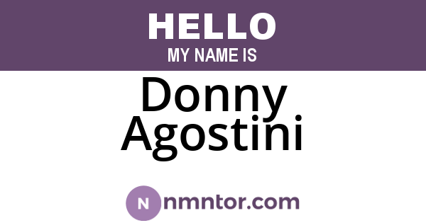 Donny Agostini