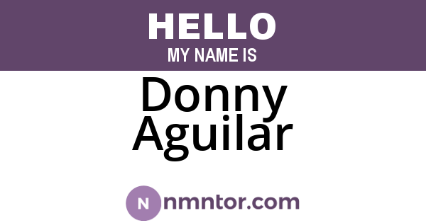 Donny Aguilar
