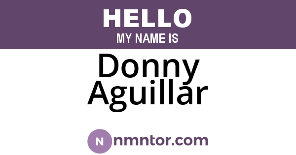 Donny Aguillar