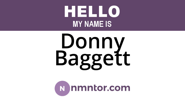 Donny Baggett