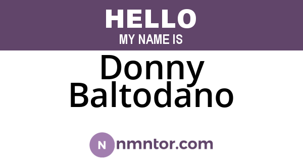 Donny Baltodano