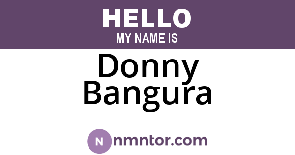 Donny Bangura