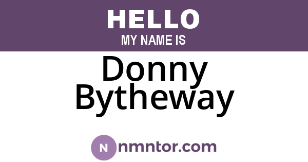 Donny Bytheway