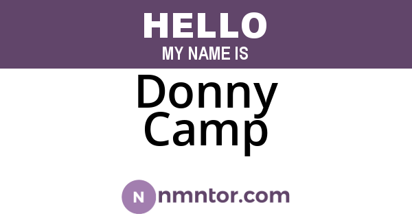 Donny Camp