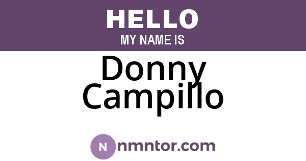 Donny Campillo