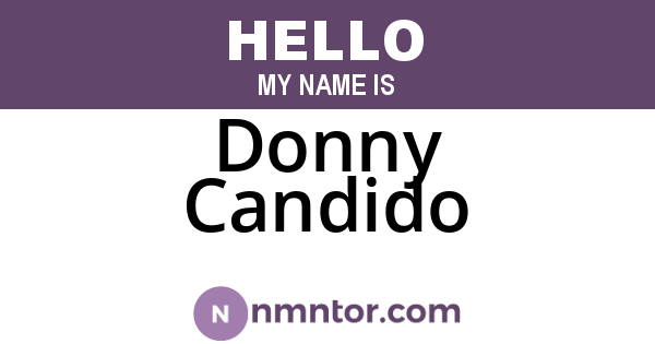 Donny Candido