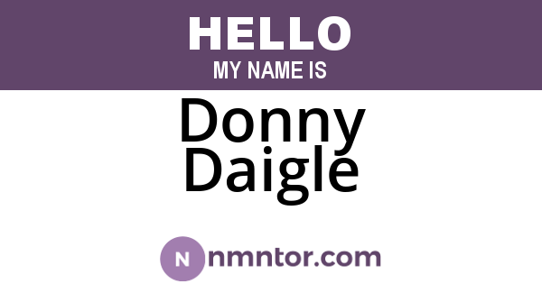 Donny Daigle