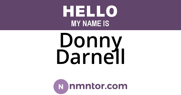 Donny Darnell