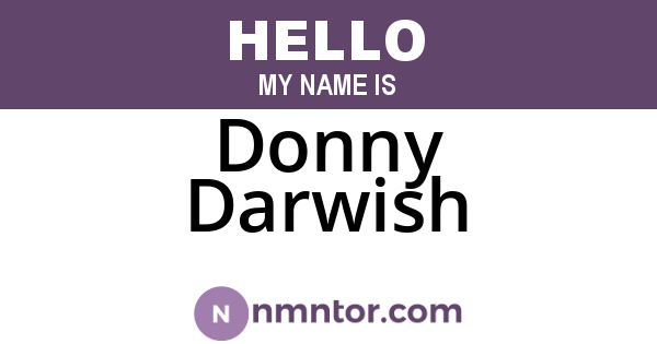 Donny Darwish