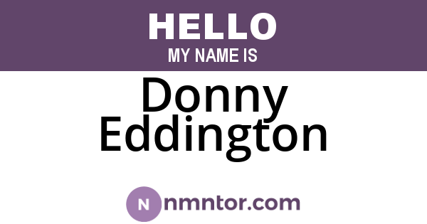 Donny Eddington